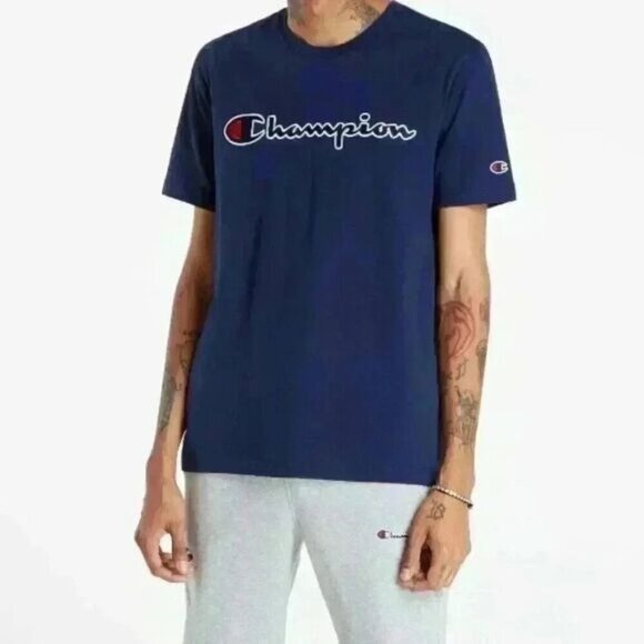 Champion Causal Short Sleeve Tee Shirt w/ Logo, Size M - Picture 1 of 7